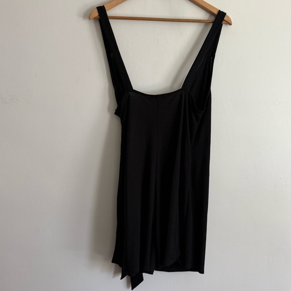 Zara Black Tie-Front Romper - Picture 5 of 6